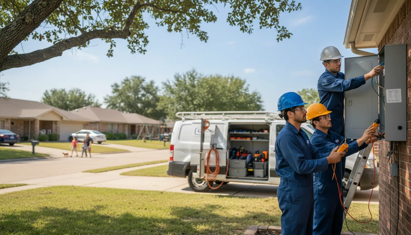 Certified electrician providing emergency electrical services in Barstow, TX